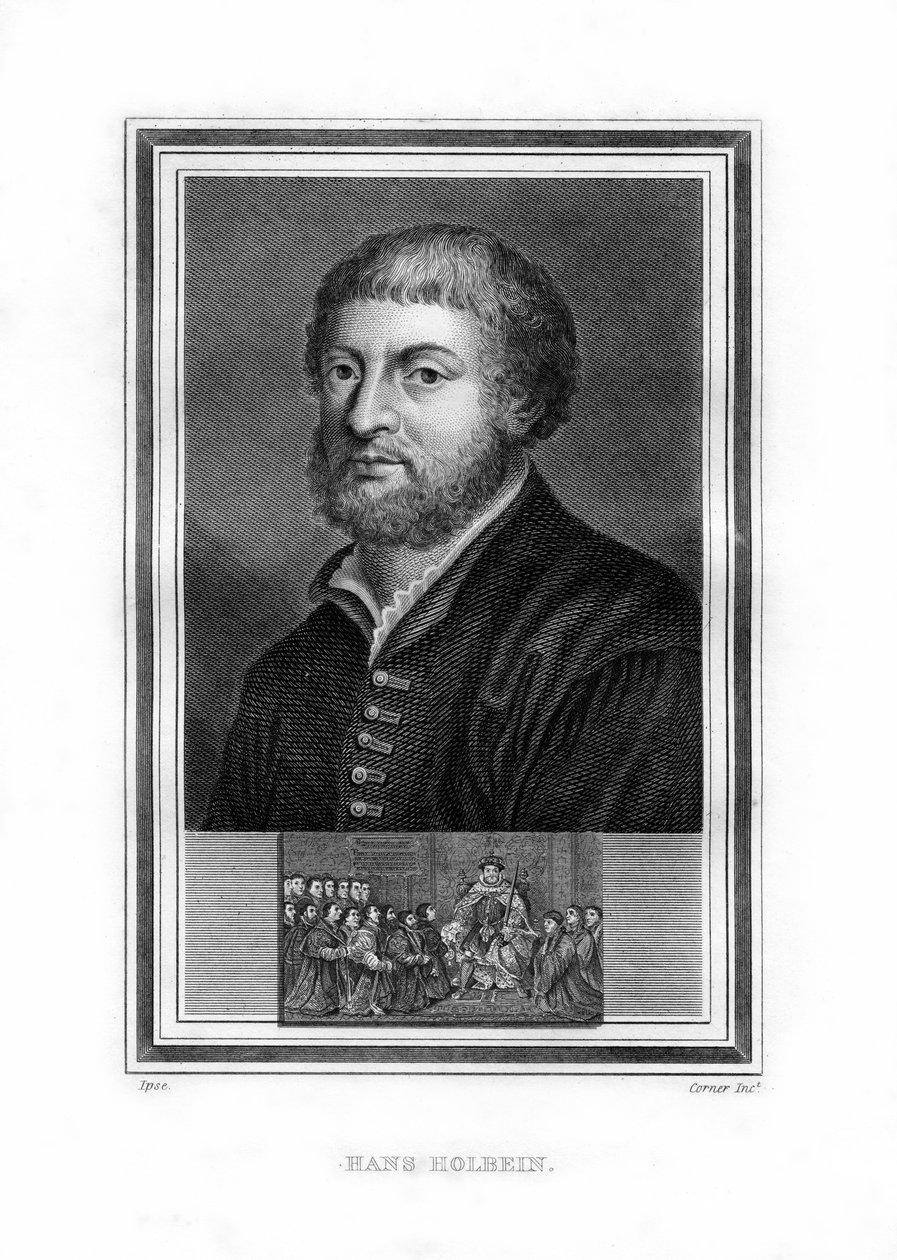 Hans Holbein nuorempi, saksalainen pohjoisrenessanssimaalari, 1825. tekijältä John Corner