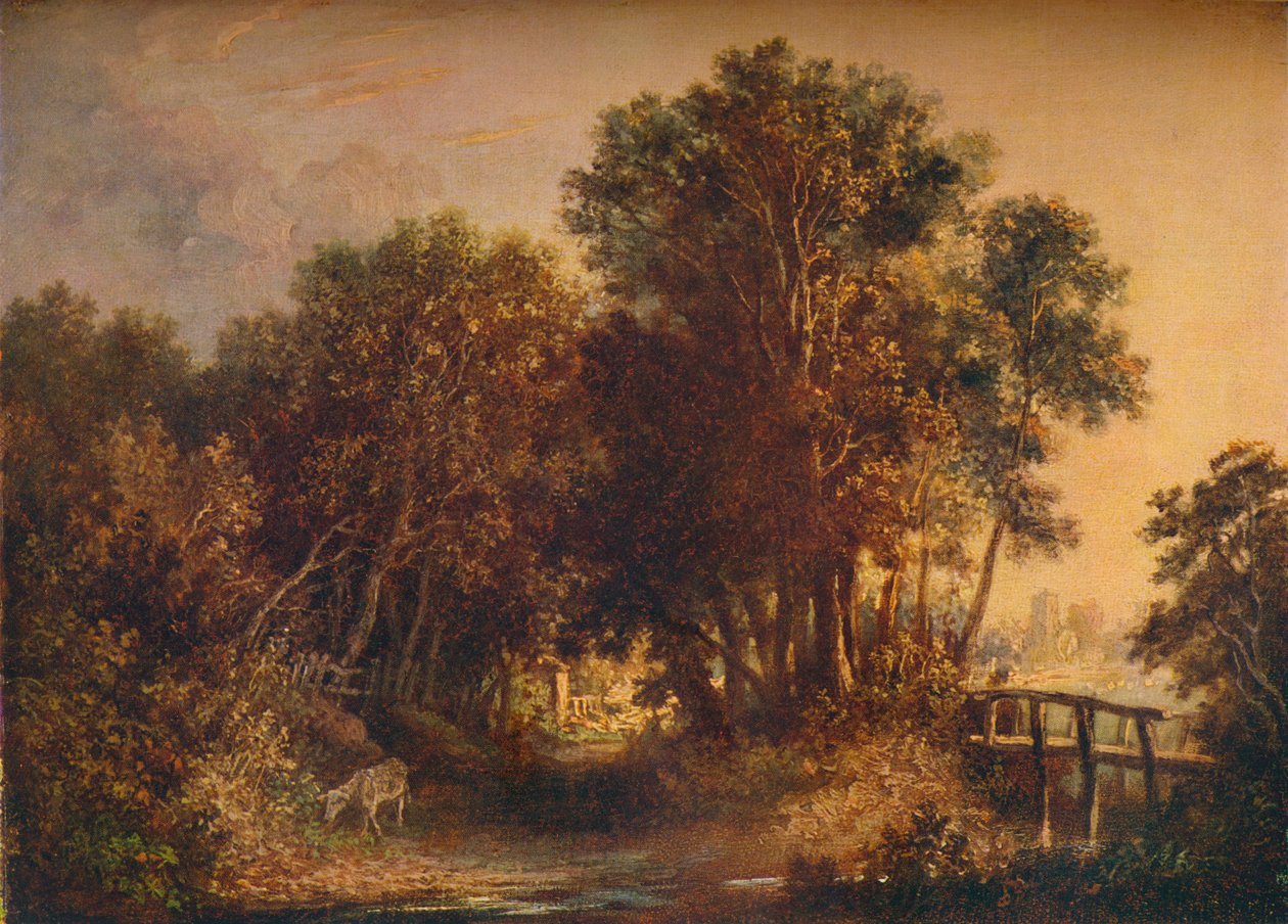 Wooded Lane, c1790 tekijältä John Crome