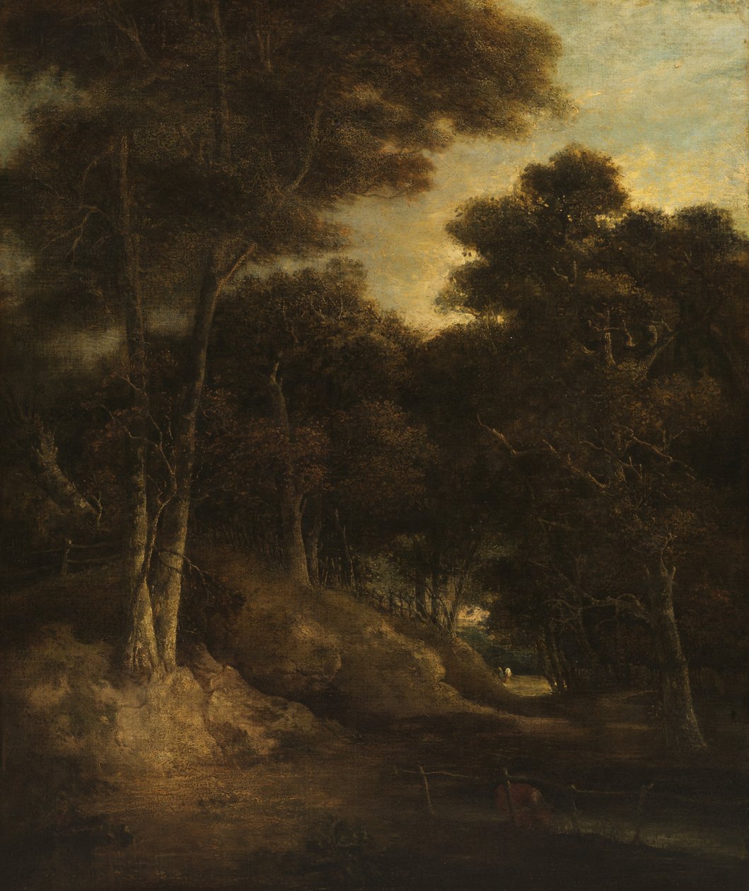 Maisema - Puun reuna, n. 1800-20 tekijältä John Crome