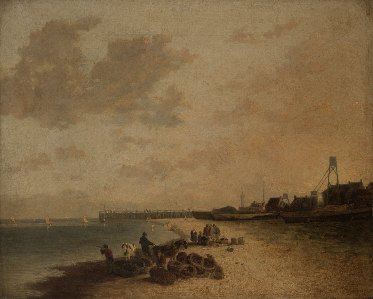 Yarmouth Beach tekijältä John Crome