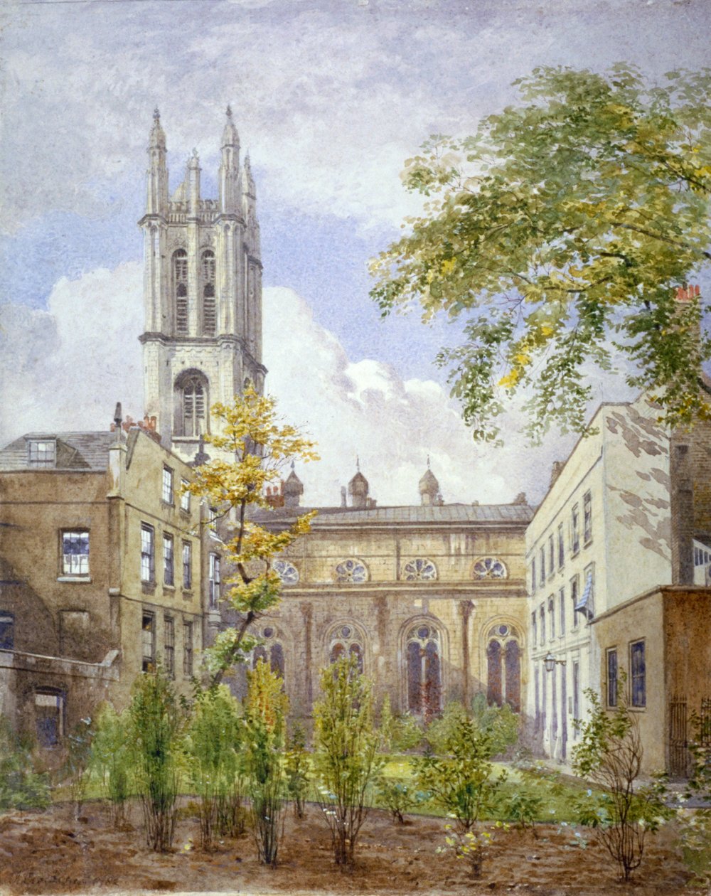 Pyhän Mikaelin kirkko, Cornhill, Lontoo, 1882. tekijältä John Crowther