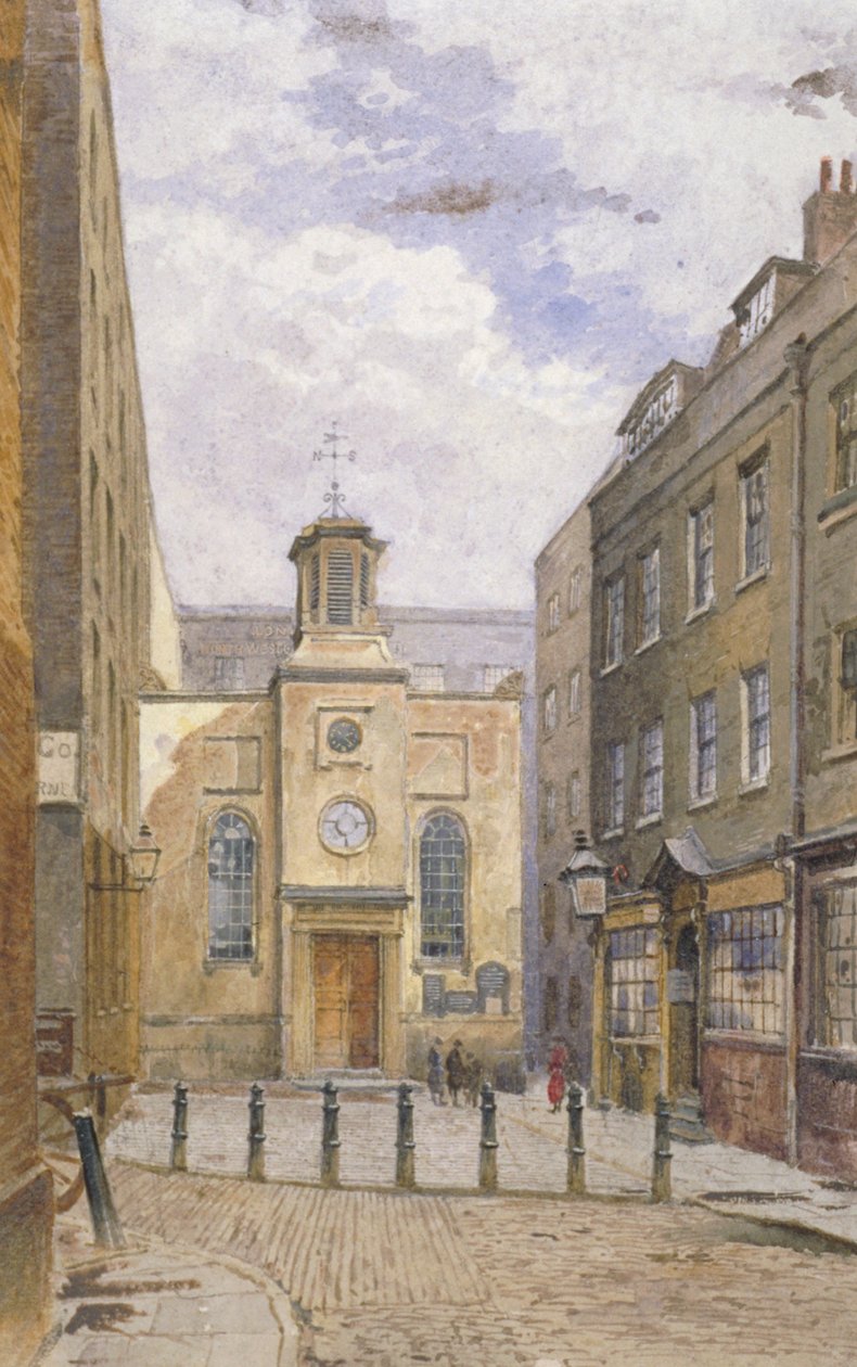 Pyhän kolminaisuuden kirkko, Minories, Lontoo, c1881 tekijältä John Crowther