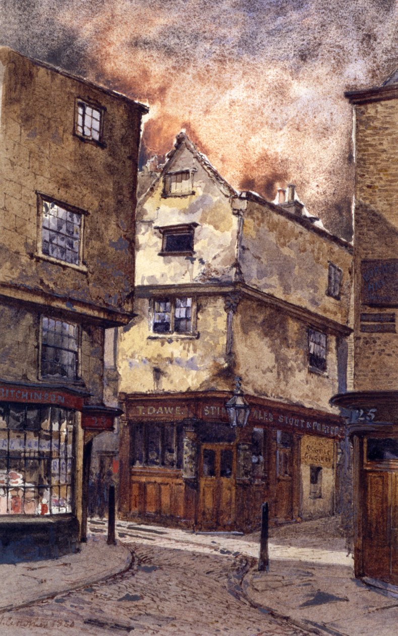Dick Whittington Inn, Cloth Fair, Lontoo, 1880 tekijältä John Crowther