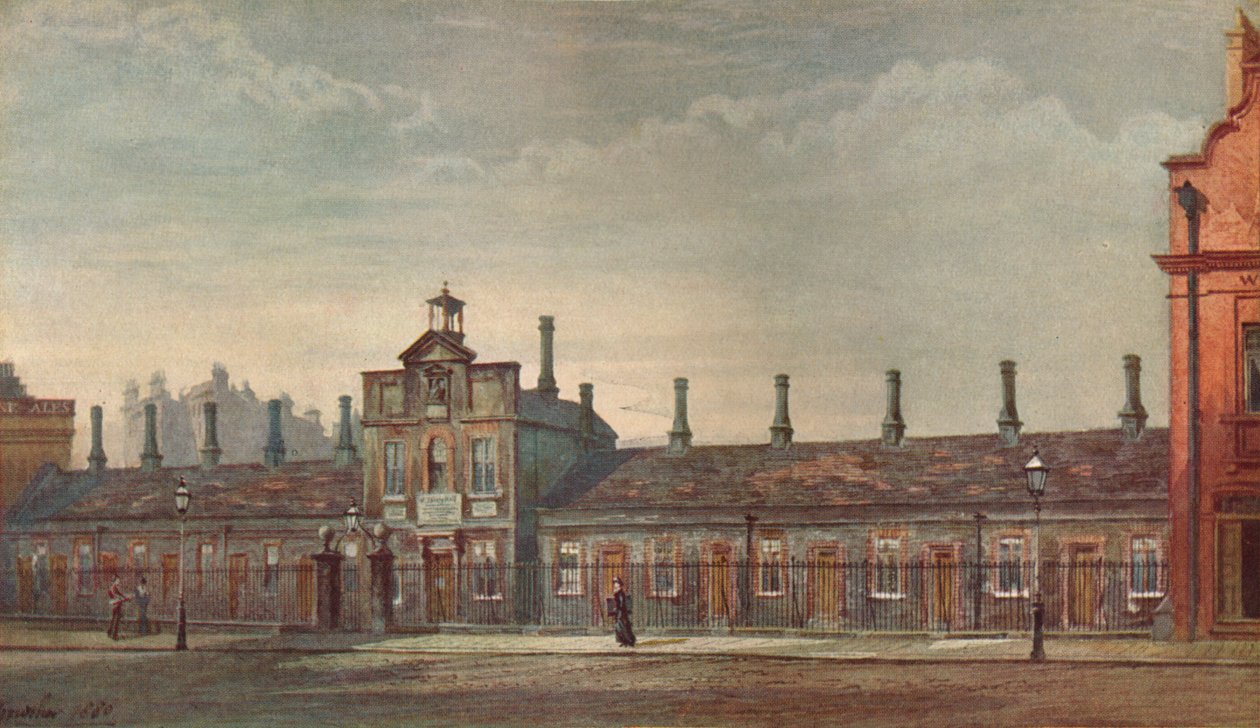 Emery Hills Almshouses, Rochester Row, Westminster, Lontoo, 1880 1926. tekijältä John Crowther