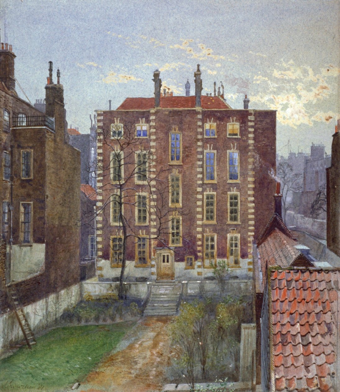 Talo Austin Friars Streetillä, Lontoon kaupungissa, 1881 tekijältä John Crowther