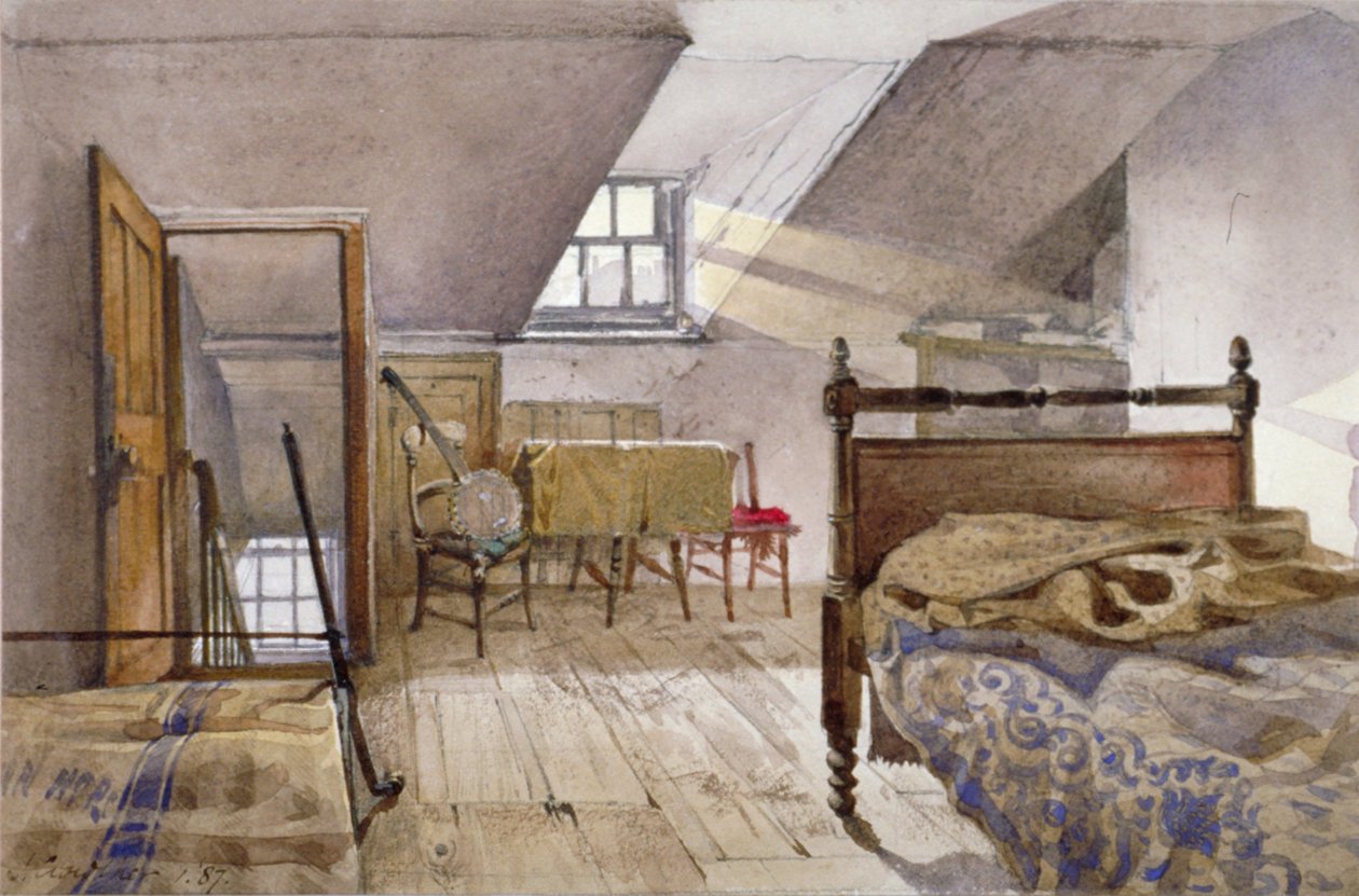 Sisäkuva Marshalsean vankilasta, Borough High Street, Southwark, Lontoo, 1887 tekijältä John Crowther