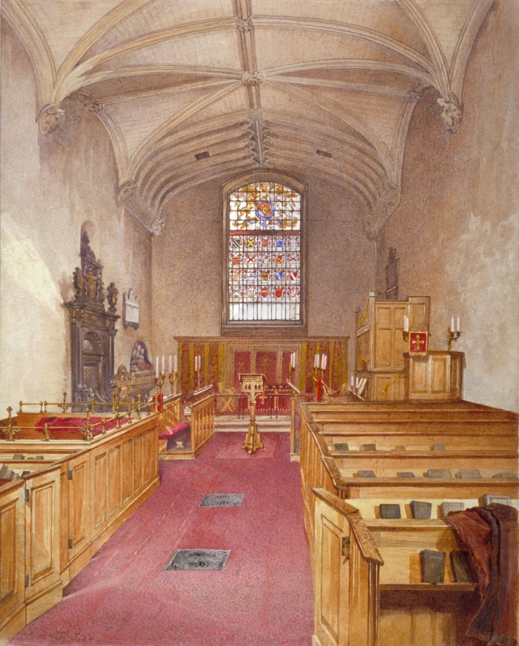 Rolls Chapel, Chancery Lane, Lontoo, 1886 tekijältä John Crowther
