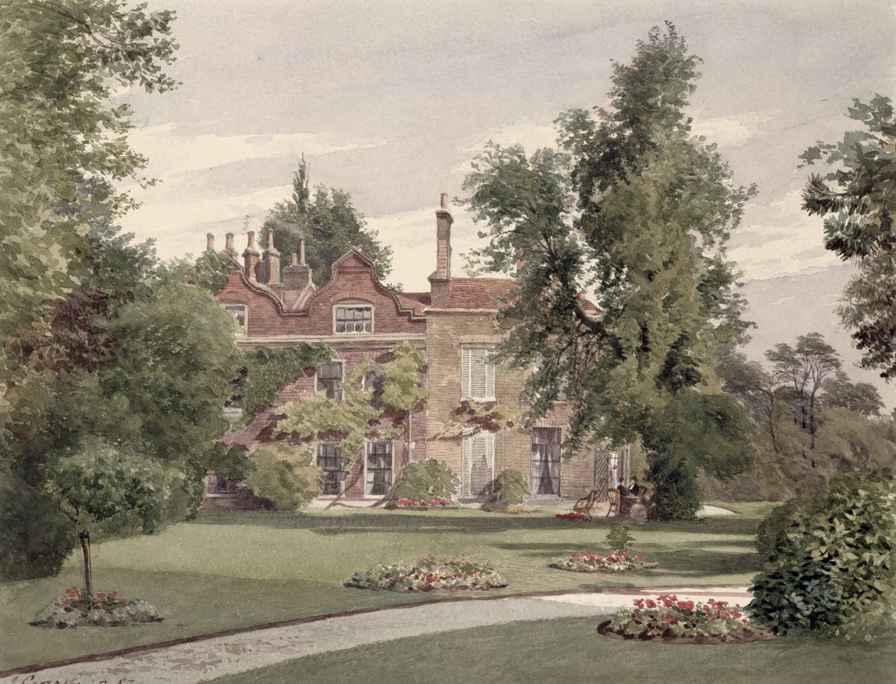 Sivukuva Raleigh Housesta, Brixton Hill, Lambeth, 1887 tekijältä John Crowther