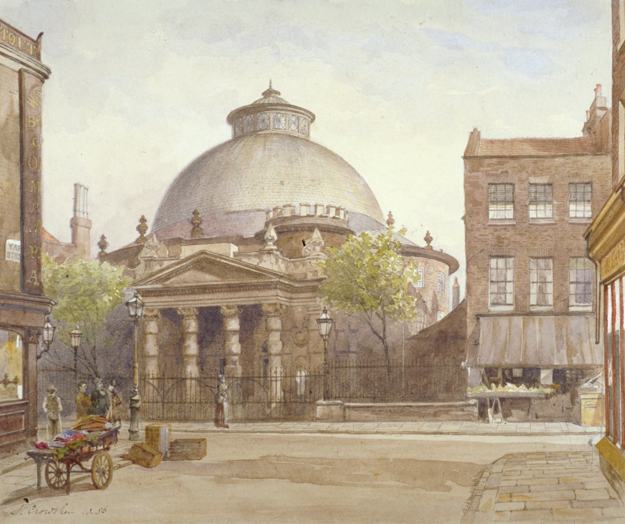 Spa Fields Chapel, Exmouth Street, Finsbury, Lontoo, 1886 tekijältä John Crowther