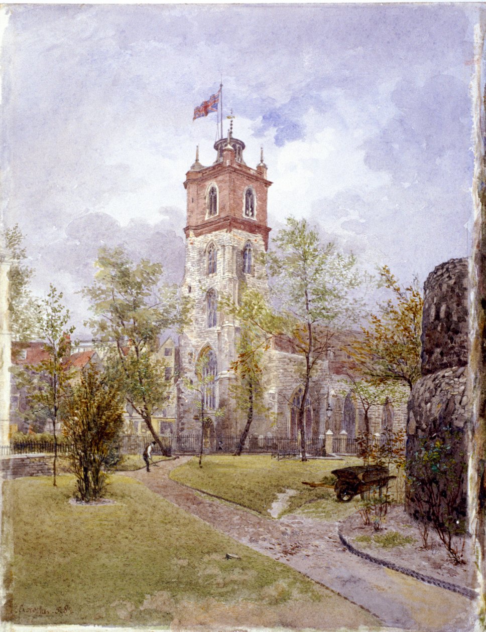 St Giles ilman Cripplegatea, Lontoo, 1882 tekijältä John Crowther