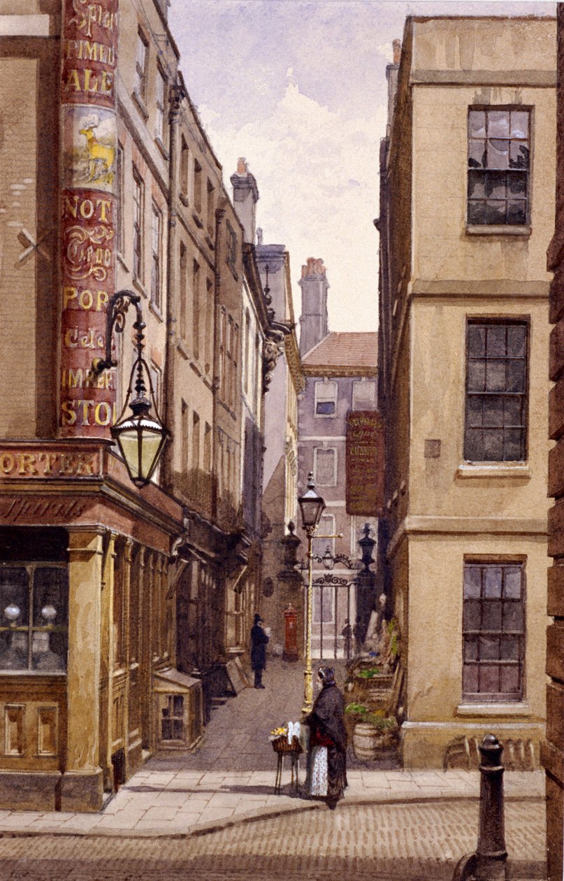 Stag Public House, Devereux Court, Lontoo, 1887 tekijältä John Crowther