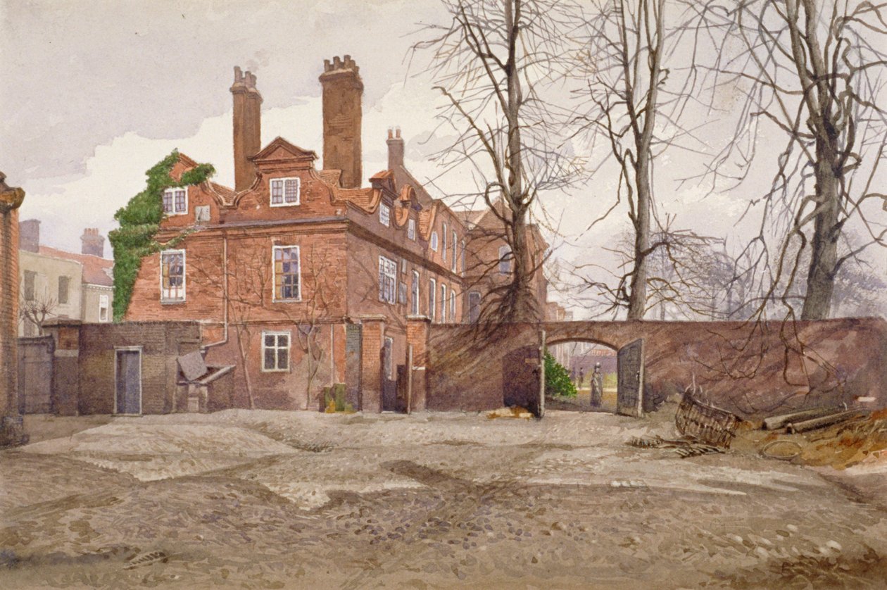 Fairfax Housen eteläpää, High Street, Putney, Lontoo, c1887 tekijältä John Crowther