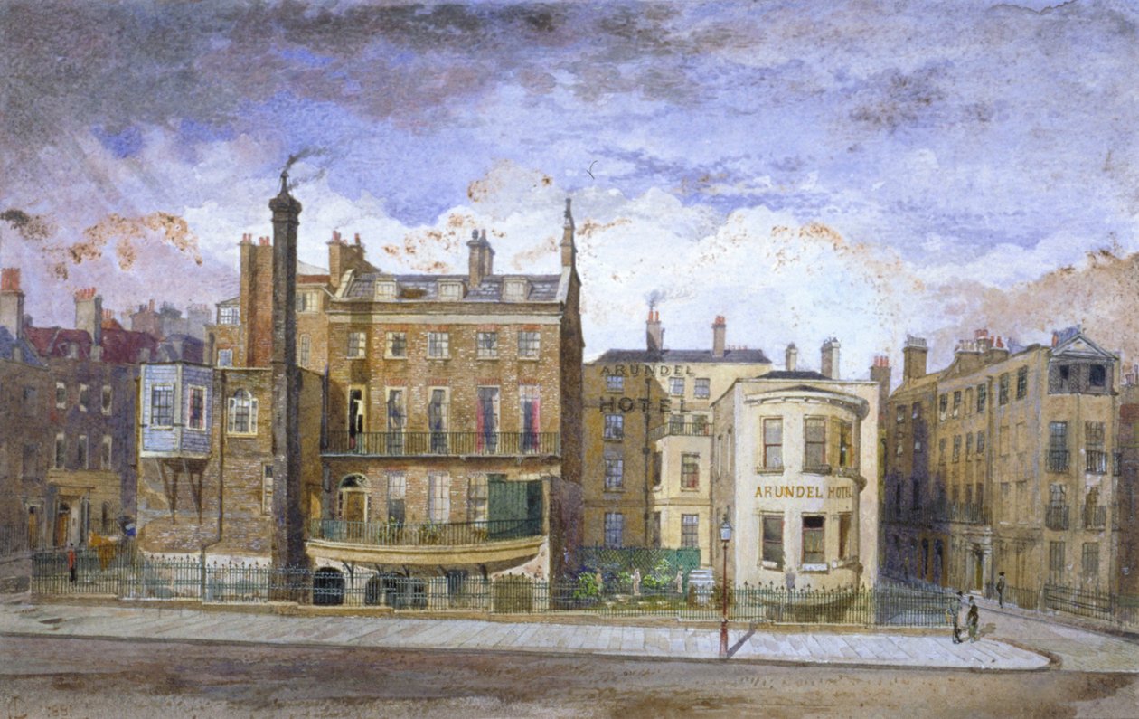 Victoria Embankment, Westminster, Lontoo, 1881 tekijältä John Crowther