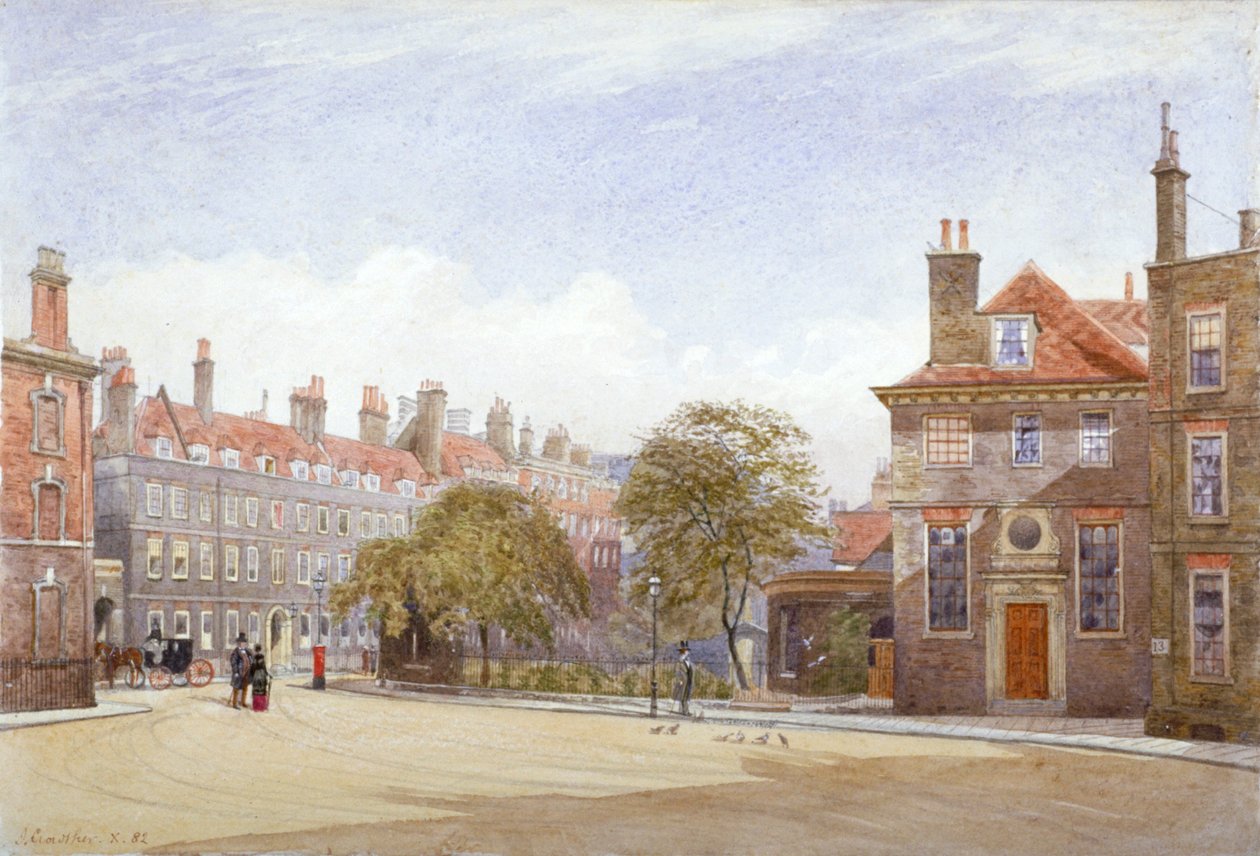 Näkymä New Innille, Wych Street, Westminster, Lontoo, 1882. tekijältä John Crowther