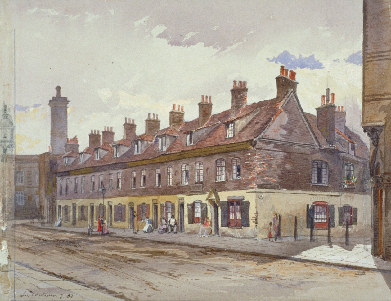 Näkymä Old Pye Streetille, Westminster, Lontoo, 1883 tekijältä John Crowther