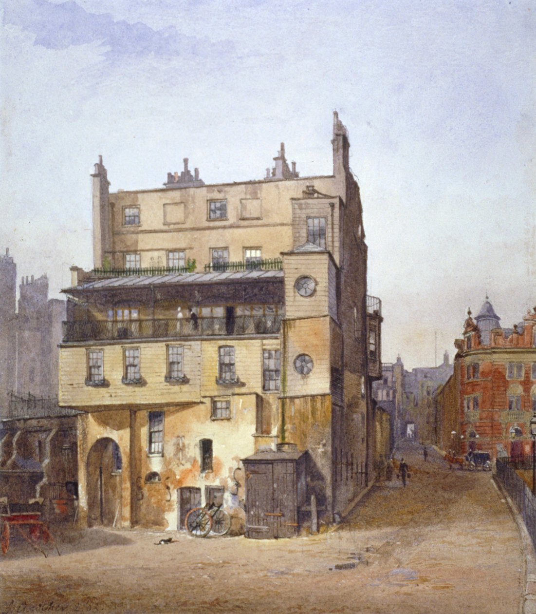 Näkymä talosta, Cecil Street, Westminster, Lontoo, 1882 tekijältä John Crowther