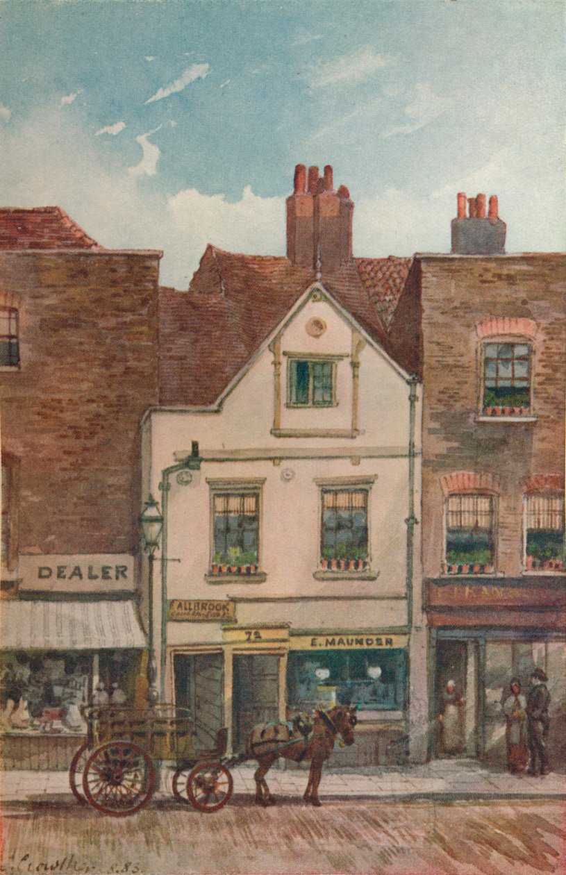Näkymä nro 72 Cheyne Walkista, Chelsea, Lontoo, 1883 tekijältä John Crowther