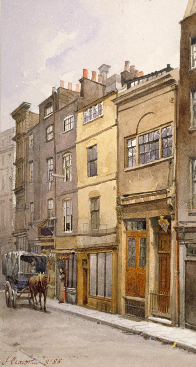 Näkymä seurakuntakirkon salista, Silver Street, Lontoo, 1888 tekijältä John Crowther