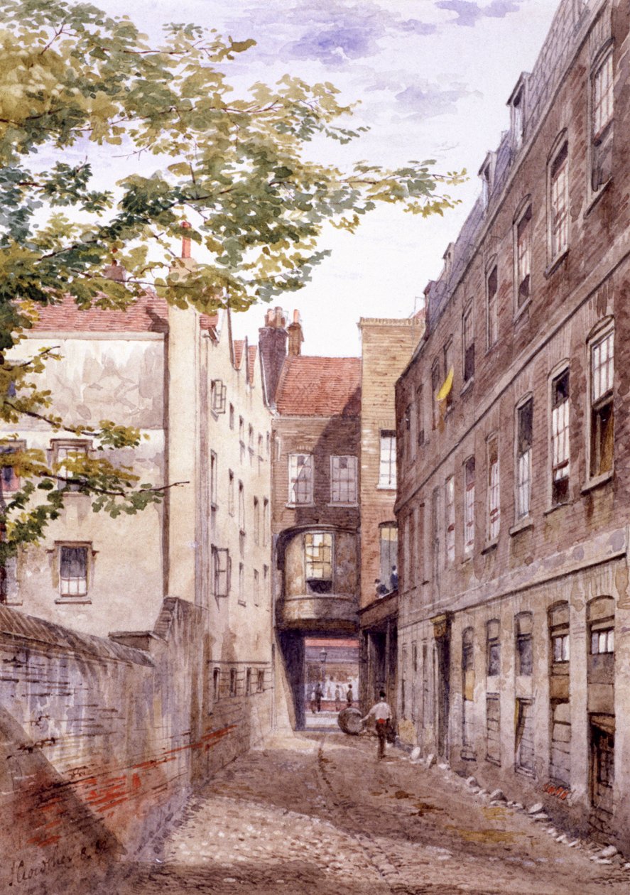 White Horse Inn, Fetter Lane, Lontoo, 1882 tekijältä John Crowther