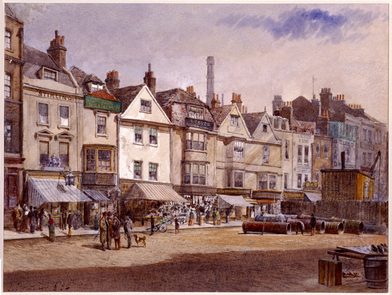 Whitechapel High Street, Stepney, Lontoo, 1884 tekijältä John Crowther