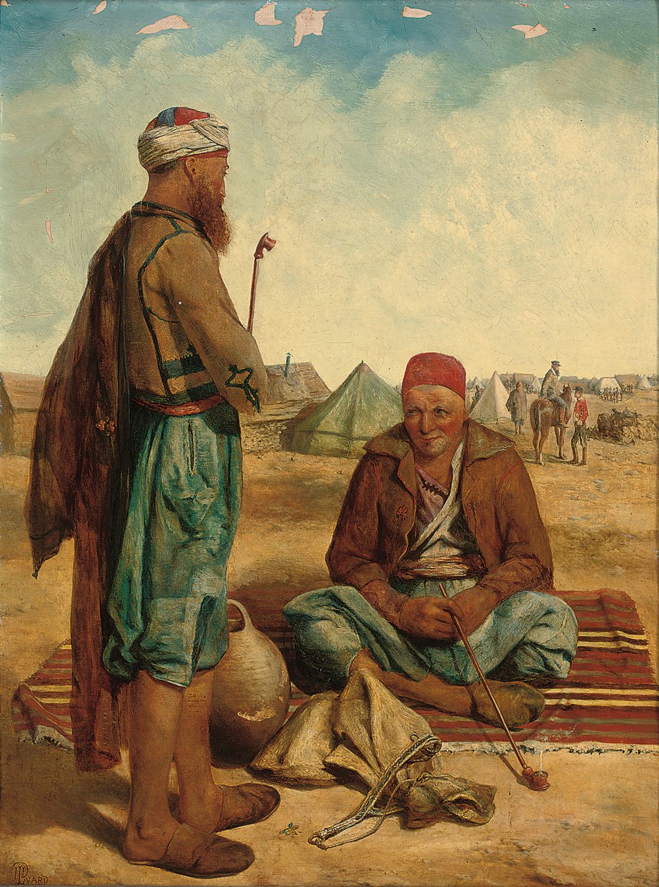 The Smokers, 1856 tekijältä John Dalbiac Luard