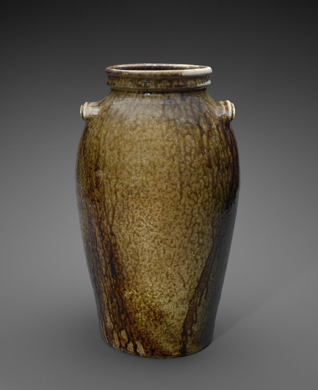 Jar, c. 1850-1883 (alkalilasitettu keramiikka) tekijältä John Davis Leopard