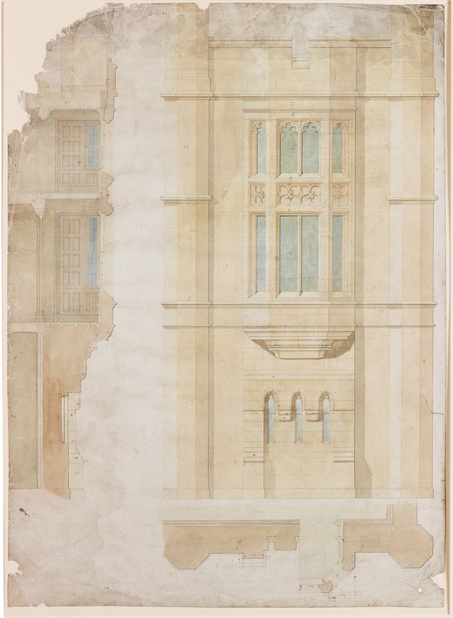Suunnittelu Oriel Windowille, Holme Eden (muste) tekijältä John Dobson