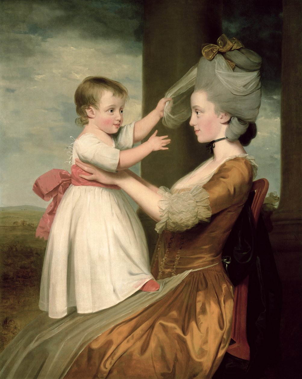 Muotokuva Elizabeth Mortlockista (s.1756) ja hänen poikastaan John Mortlock nuoremmasta, 1779 (katso pari kohdasta 332898) tekijältä John Downman
