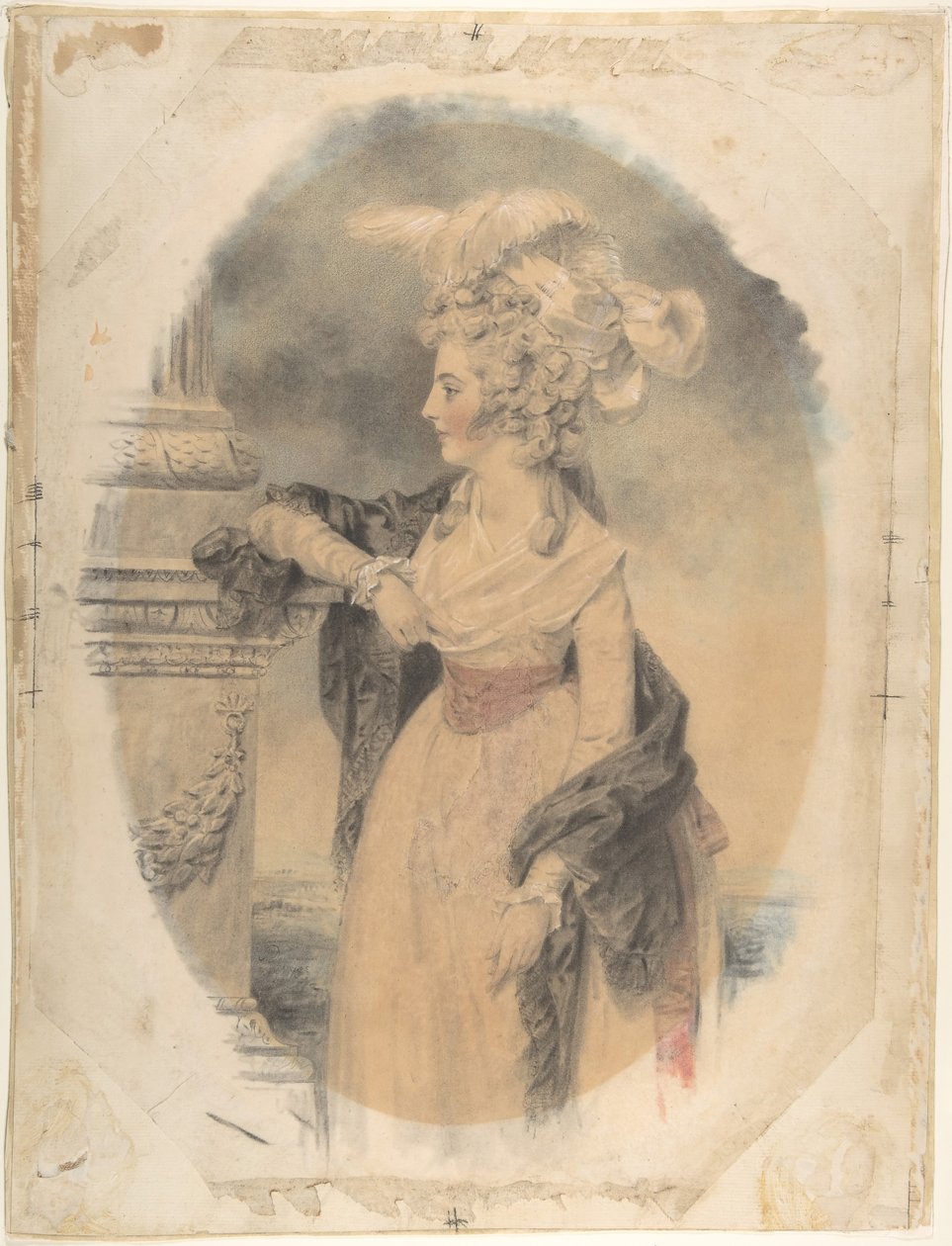 Elizabeth Ford, myöhemmin Lady Colville of Culross, 1785. tekijältä John Downman