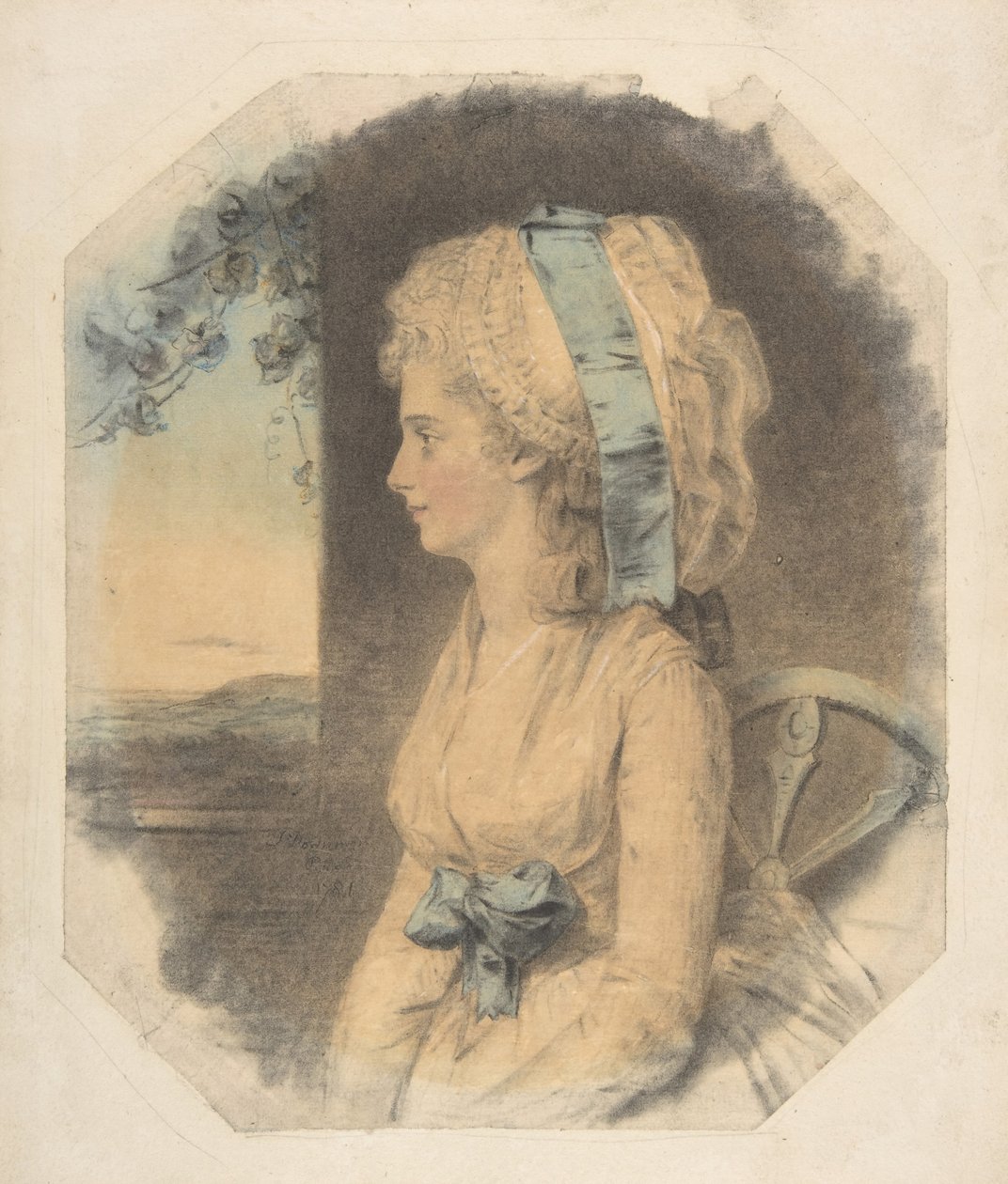 Miss Mary Cruikshank, James Cruikshankin ainoa sisar, 1781. tekijältä John Downman
