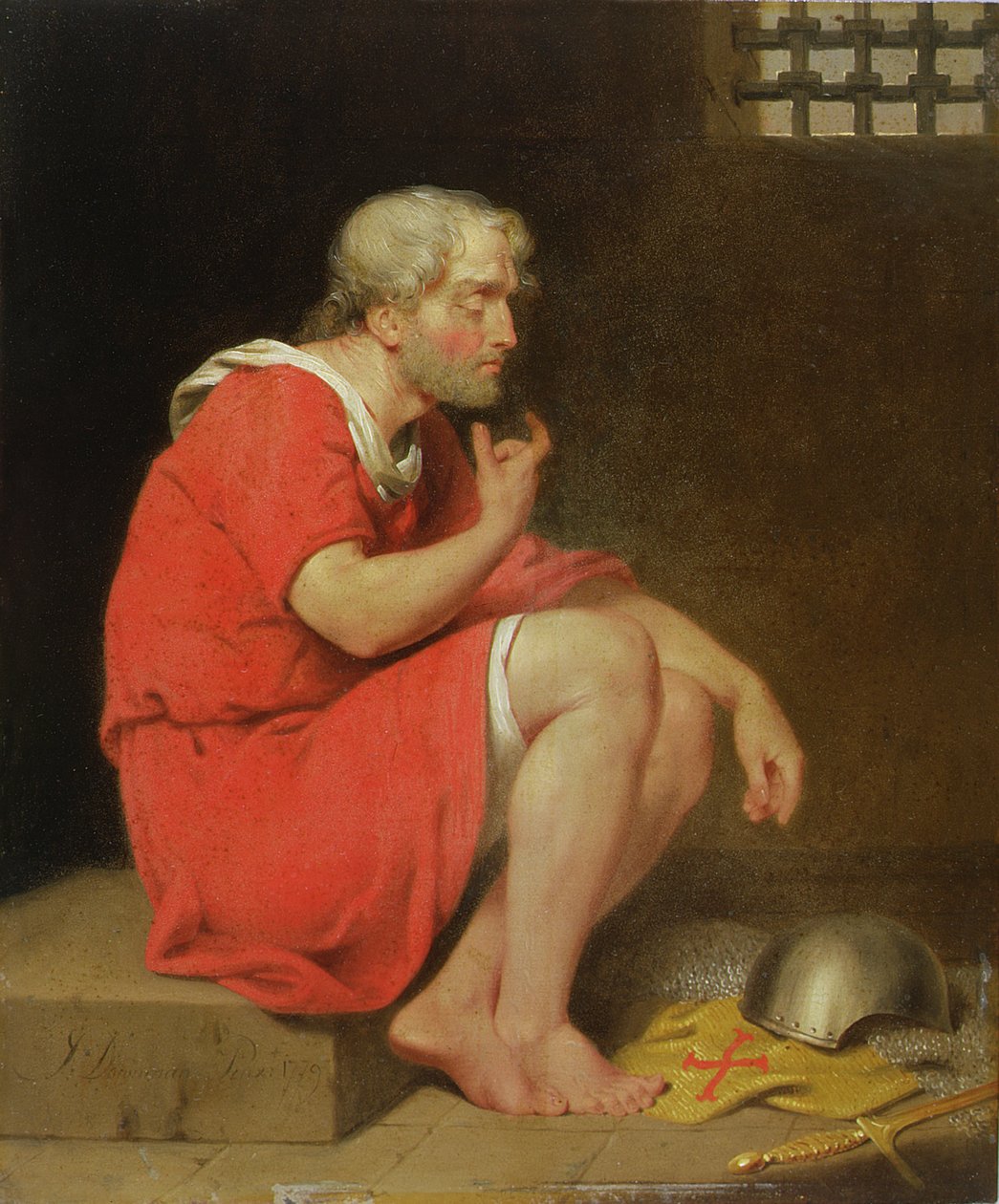 Robert (n. 1054-1134) Normandian herttua vankilassa tekijältä John Downman