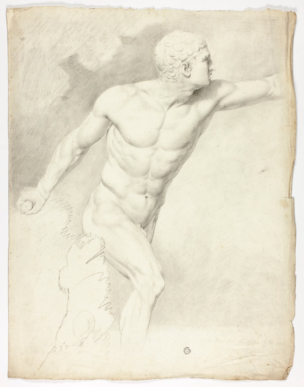 Borghese-gladiaattori Rooman patsaasta tekijältä John Downman
