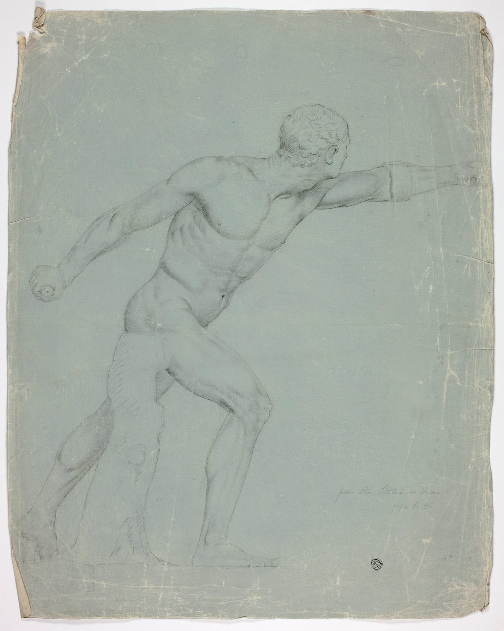 Borghese-gladiaattori Rooman patsaasta tekijältä John Downman