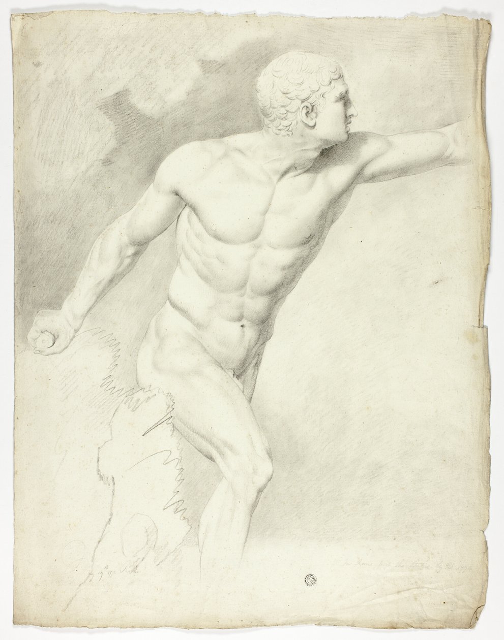 Borghese-gladiaattori Rooman patsaasta tekijältä John Downman