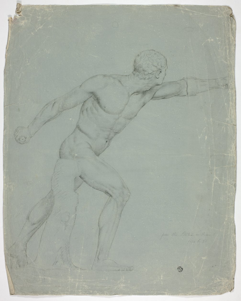 Borghese-gladiaattori Rooman patsaasta tekijältä John Downman
