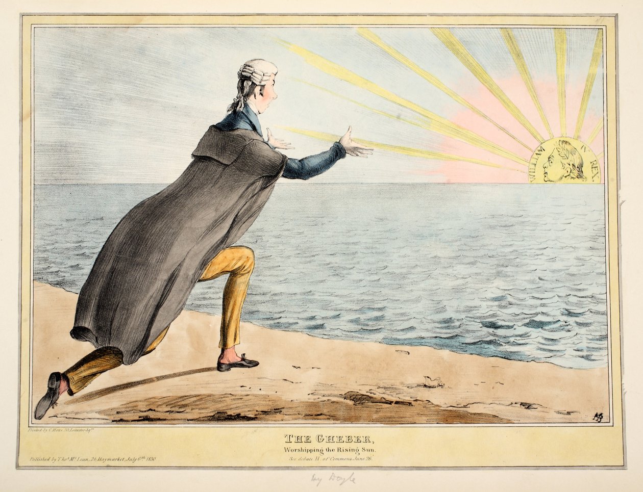 Gheber: 1830 (käsin väritetty kaiverrus). tekijältä John Doyle
