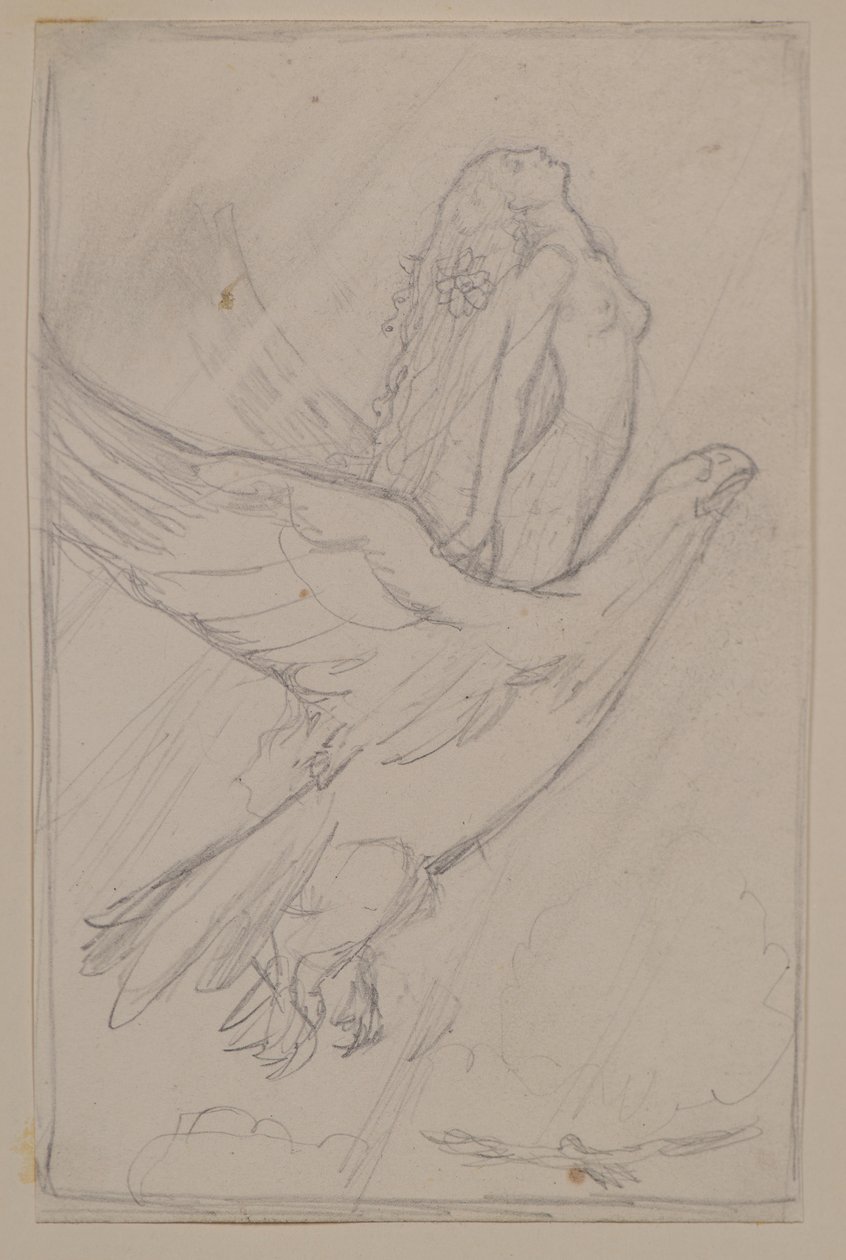 Ceyte yrittää päästä aurinkoon (lyijykynä) tekijältä John Duncan