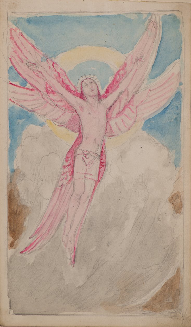 Pyhän Franciscuksen visio (akvarelli) tekijältä John Duncan