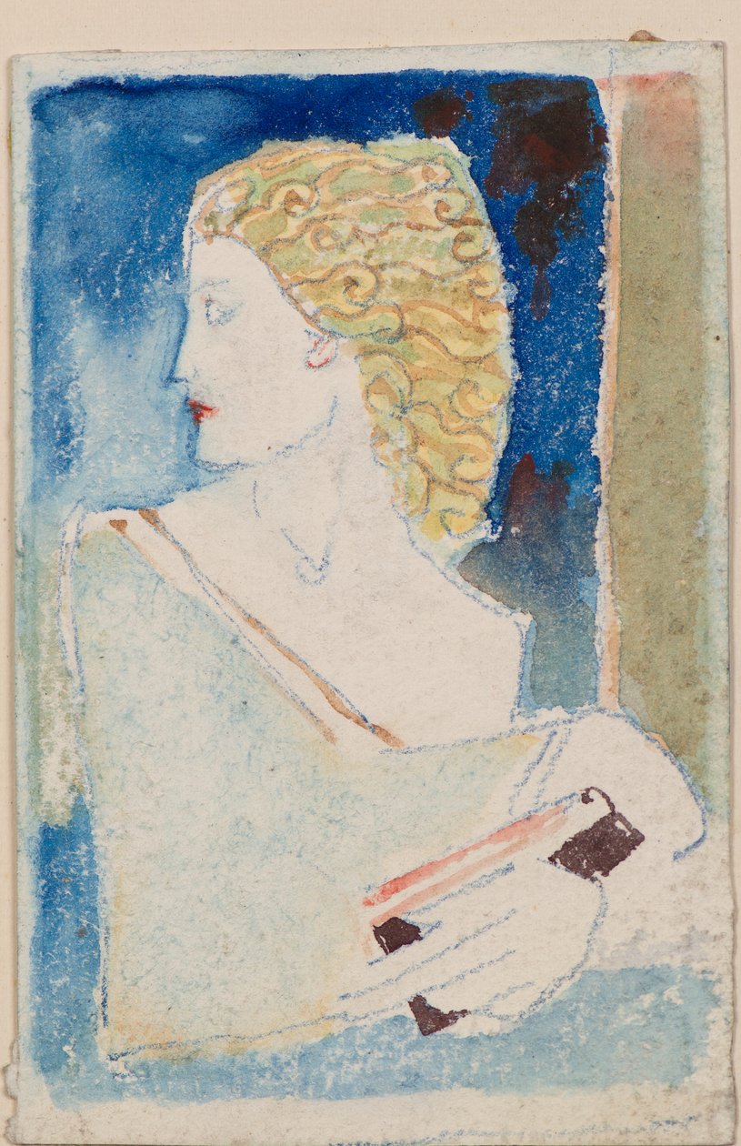 Nimetön [Klassinen hahmo] (akvarelli) tekijältä John Duncan