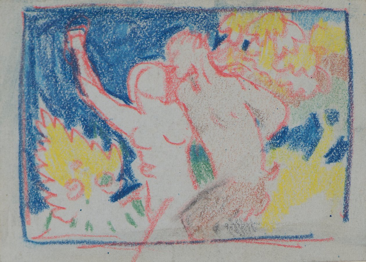 Nimetön [Faun] (lyijykynä) tekijältä John Duncan
