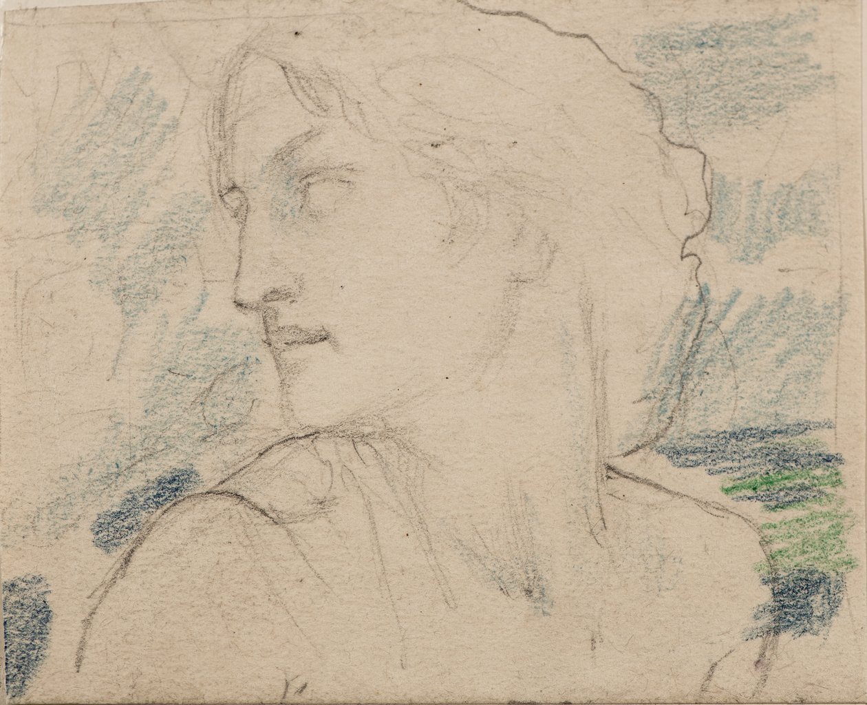 Nimetön [naishahmo] (lyijykynä) tekijältä John Duncan
