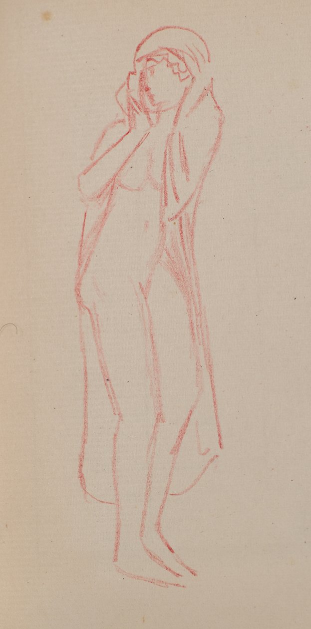 Nimetön [naishahmo] (lyijykynä) tekijältä John Duncan