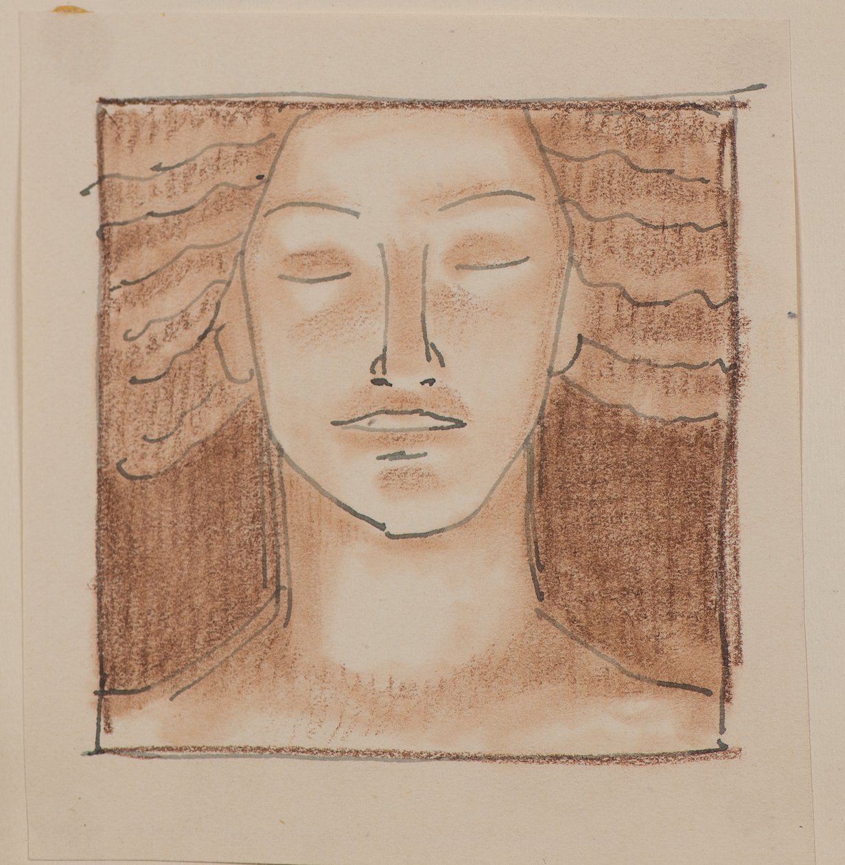 Nimetön [miehen kasvot] (kynä) tekijältä John Duncan