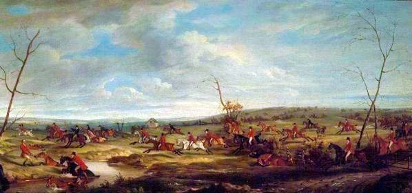 Juokse Melton Mowbrayn lähellä, 1824 tekijältä John E. Ferneley