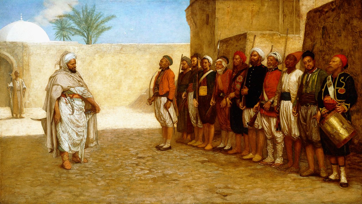 Armeijan uudelleenjärjestely Marokossa, 1872 tekijältä John Evan Hodgson