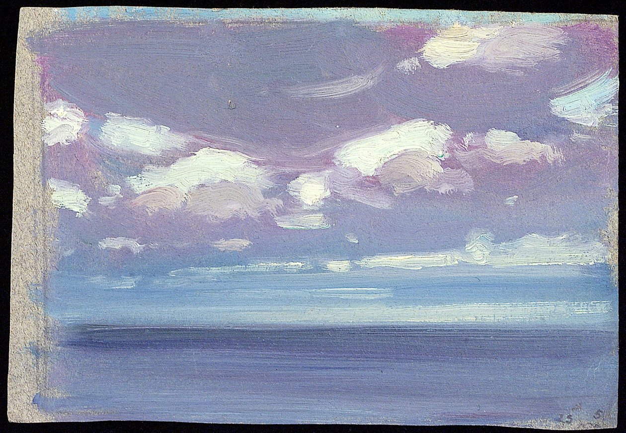 Merimaisema. Öljy paperille, tekijä Herbert Barnard John Everett (1876-1949). tekijältä John Everett