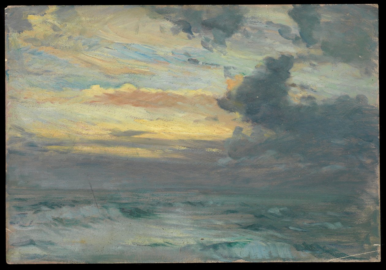 Merimaisema, 1800-luvun loppu - 1900-luvun puoliväli (öljy paperille) tekijältä John Everett
