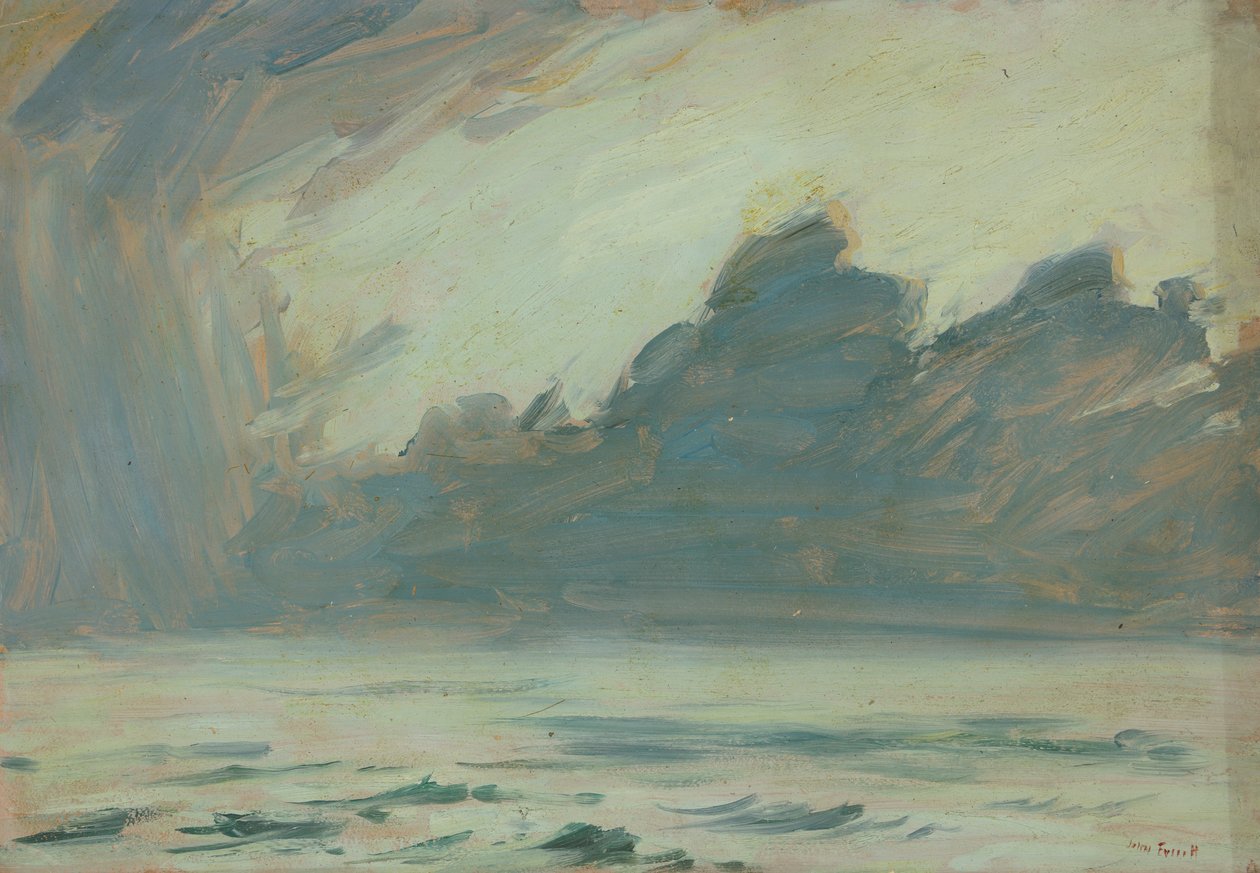 Merimaisema, 1800-luvun loppu - 1900-luvun puoliväli (öljy paperille) tekijältä John Everett