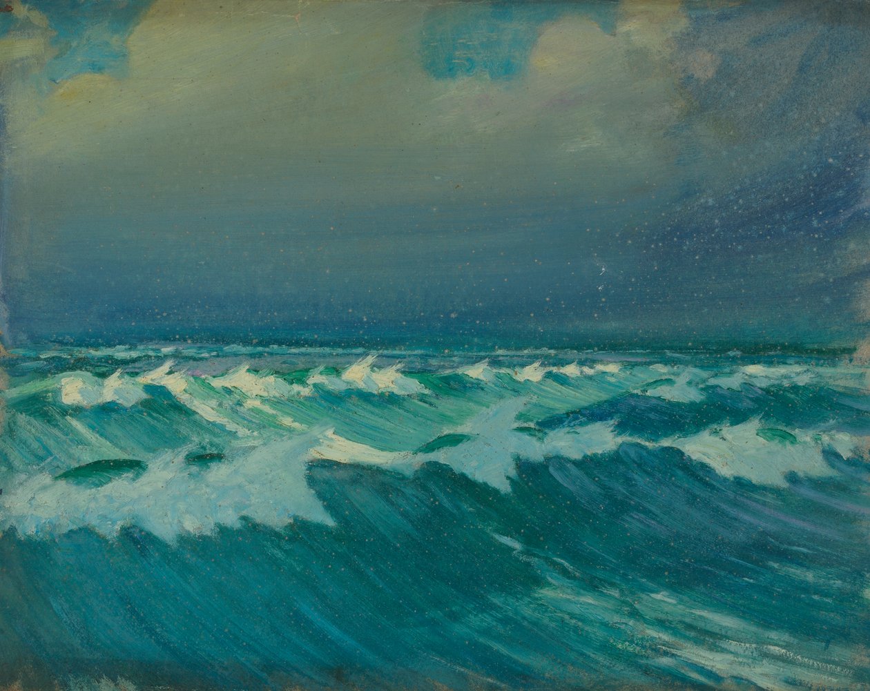 Merimaisema, 1800-luvun loppu - 1900-luvun puoliväli (öljy paperille) tekijältä John Everett