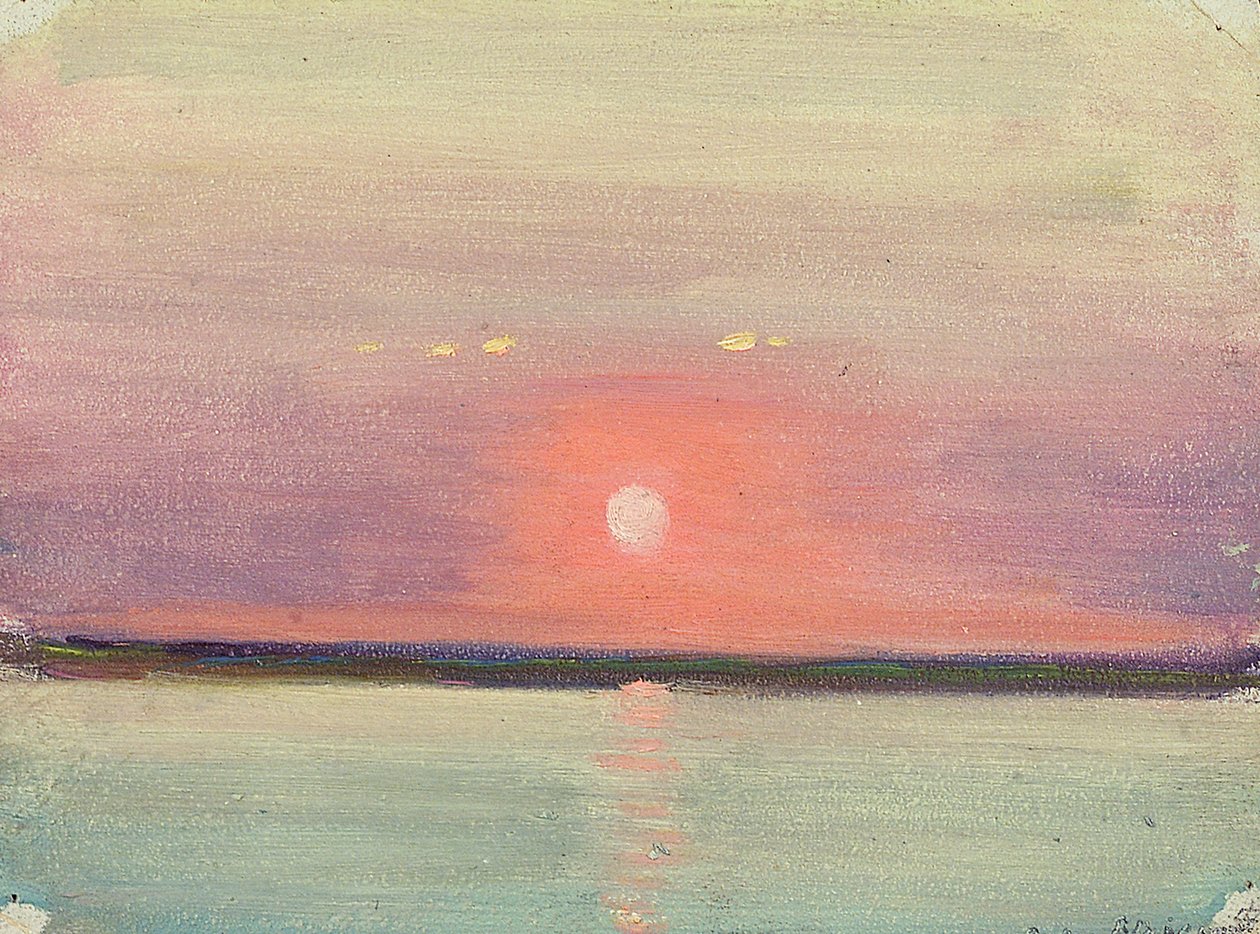 Merimaisema, 1900-luvun alkupuolisko (öljy paperille) tekijältä John Everett
